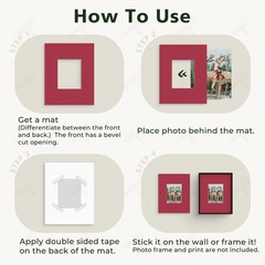 Golden State Art, 10 Pack 16×20 Mixed Color Picture Frame Mat 7.5×9.5 Opening…