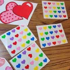 Hambly Studios Stickers Rainbows Hearts Glitter Grossmans Heart Lot