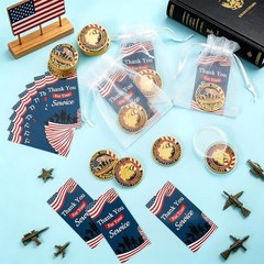 100 Pcs Military Challenge Coins Gift Bulk Patriotic Veterans Day Memorial Army