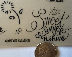 BLOOM & GROW Rub-On Transfers(4-1/2”x 7-3/4”) Sunshine•Summer•Garden•Card Making