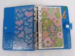 Vintage Stickopotamus Colorful 6-Ring Binder 12 Sticker Pages Scrapbook
