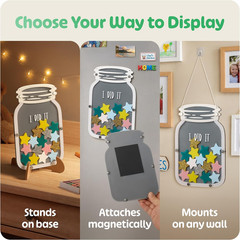Large Magnetic Reward Jar for Kids – Perfect Reward System for Home Fridge & Cla