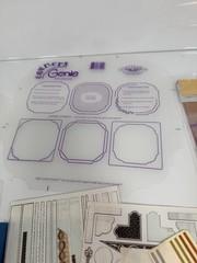 Craft Stencil & Art Lot: Journaling Genie Stickers Brushes & Gold Foil Sheets