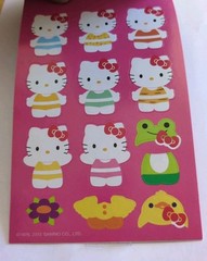 Hello Kitty Sanrio Dress Up Sticker Book 160 Stickers 2013 Monkey Mouse