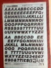 5 Letraset INSTANT LETTERING Transfer Letters 60 & 72pt Helvetica Bold & Med 3