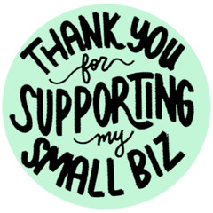 THANK YOU FOR SHOPPING MY SMALL BUSINESS ENVELOPE SEAL LABEL STICKERS 15 colors