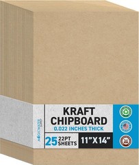 MagicWater Chipboard Sheet for DIY Projects – 11×14 Inch – 25 Pack – 22 pt – …