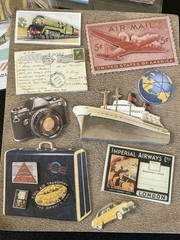 Lot of 3 Jolee’s MAMBI 3D TRAVEL STICKERS Passport Holder Family Vacation Stamp