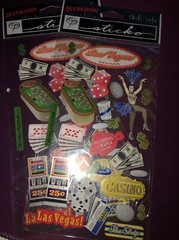 New Lot of 2 STICKO Destinations Scrapbook Stickers LAS VEGAS
