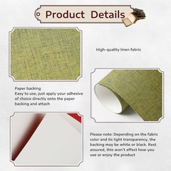 12Pcs Book Cloth for Book Binding 14x10in Linen Fabric Sheets 6 Colors DIY Craft