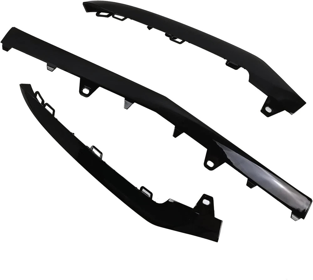 3 X Front Bumper Cover Lower Grille Trim Molding fit for 2014-2016 Mercedes
