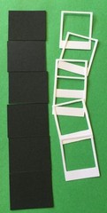 POLAROID-Like Die-Cuts (6pc)Approx.1.5″x1-1/4″ Photograph•Instant Photo•Picture