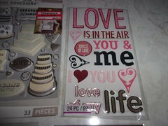 NEW LOT LOVE, WEDDING, FLOWER DIMENSIONAL STICKERS – 3D, JOLEE’S, RECOLLECTIONS