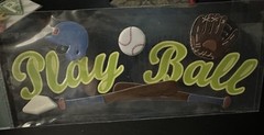 PLAY BALL BASEBALL TITLE WORD Scrapbook Stickers Jolee’s Boutique