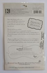 RARE The Kiss Black Glitter Swirls Pillow Scrapbooking Stickers By K&Company