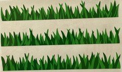 GREEN BLADES OF GRASS Stickers(3pc) Mrs.Grossman’s •Outside•Yard•Card making.