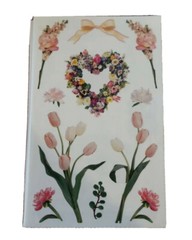 VINTAGE MRS GROSSMAN’S STICKERS Spring Blooms Pink Tulips 4 Sheets Yard 1999
