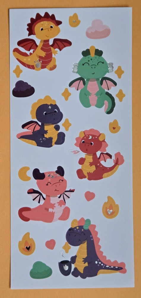 Dinosaurs Kids Sticker Sheet