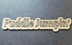 Chipboard laser scored & cut die cut embellishments title puddle Jumpin’