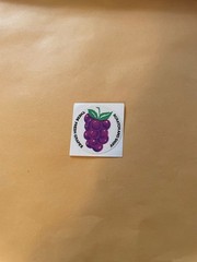 Vintage 1980s 3M Grapes Sticker