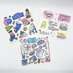Vtg Scrapbook Stickers Lot 13 Frances Meyer NRN Mrs Grossmans Girl Birthday