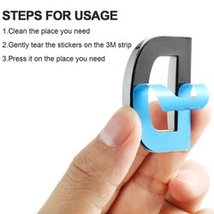 36 Pcs 3D Mailbox Number Stickers 0-9 & Letters for Address Signs – Adhesive Dec