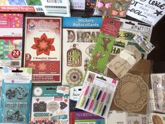HUGE SCRAPBOOK LOT~Mixed Themes~Paper-Folder-Stamps-Dies-Stickers & More~NEW