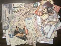 100pc Vintage Junk Journaling Supplies Theme: Post Card, Travel & Ticketing
