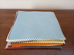 Junk Journal Supplies/Chenille-like Upholstery Samples, 35 pcs, 6″ x 6 1/2″