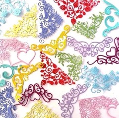 Flower Plant Leaves Border Edge Die Cut Card Making Envelopes Floral Cutting Die