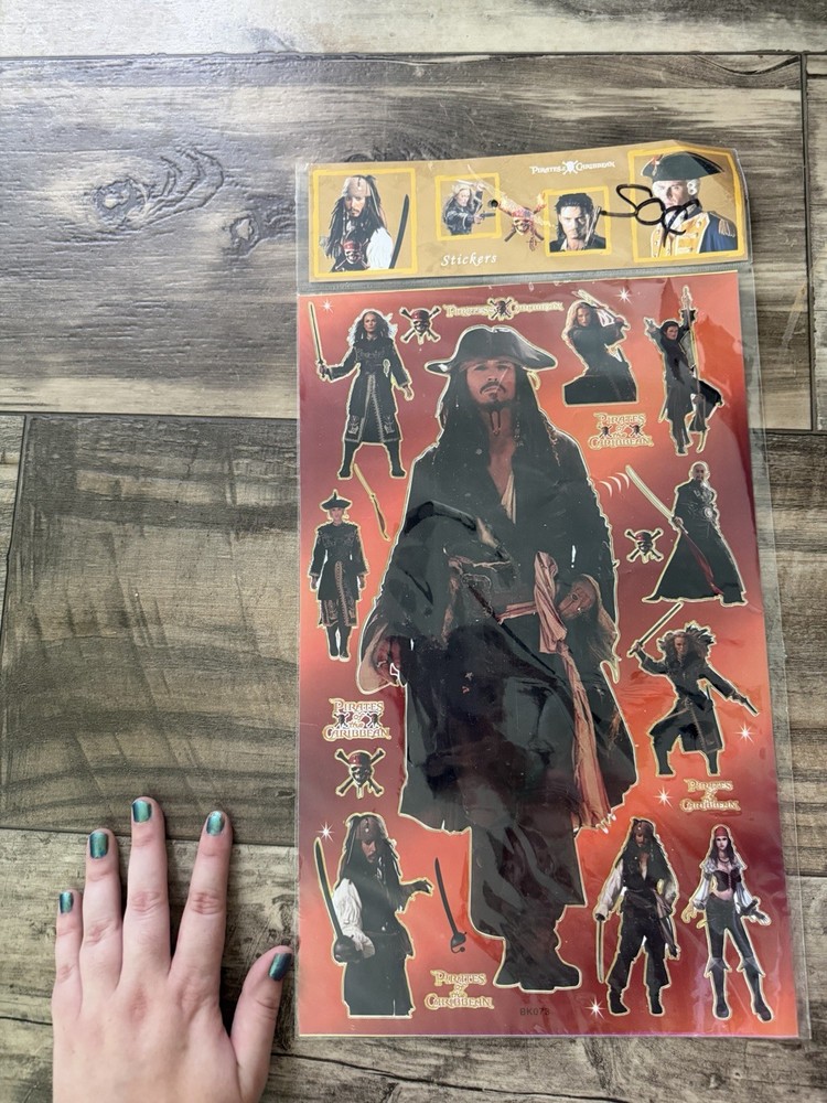XL Pirates Of The Caribbean Stickers