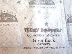 Vintage 2002 Girls Rock Clear Stickers Retro Boy Crazy 8″ x 13″ Scrapbooking NOS