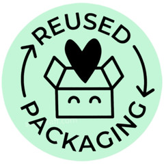 Reused Packaging – Recycle Reuse Sticker – Small Business Sticker – Small shop