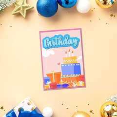 14 PCS Holiday Words Metal Die Cuts for Card Making, Birthday Thanksgiving Words