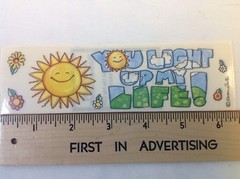 You Light Up My Life Sun Flower SCRAPBOOKING Stickers By Sticker Parade A148