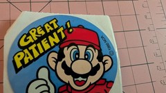 Vintage Super Mario Brothers stickers Lot Of 2 Doctor’s Dentist Office READ