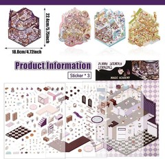 4-Themed DIY 3D Cartoon Stickers – Perfect for Scrapbooking and Stress Relief