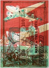 Glitz Design, Happy Travels, Transparent Embellishments, Travel Posters, Vintage