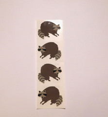 Mrs. Grossman’s Lot of 1 Strip ~Racoon~ 20th Anniversary Stickers RARE HTF