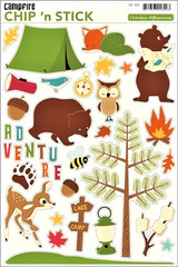 October Afternoon «Campfire» – RARE COLLECTORS Sticker & Embellishments