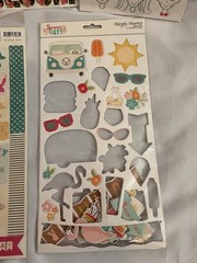 4 Pkgs Chipboard Accents Phrases Scrapbook AND 1 Sticker ~ NEW ~ Various Brands