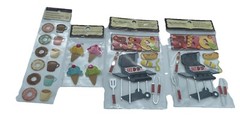 Recollections Dimensional Food&Cooking Scrapbook Stickers Lot Of 4 New Pkgs