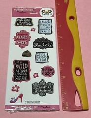 Hallmark Stickeroni Girl Power Glitter 2 Sheets Stickers