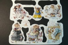 LOT 10 sheets VINTAGE 1989 Marjolein Bastin Die Cut Scrap England Scrapbooking