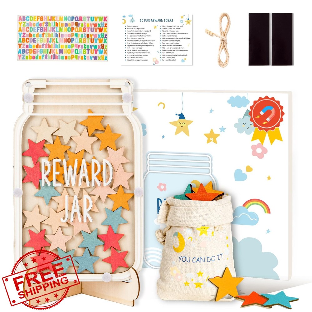SCHOLOX Star Magnetic Reward Jar Kids