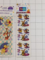Winnie the Pooh Vintage Stickers Hallmark Sheets Disney Eeyore Piglet Tigger