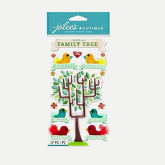 Jolee’s Boutique Large Dimensional Stickers – FAMILY TREE – 17 pcs