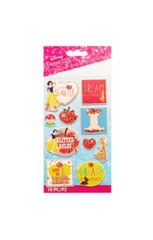 Craft Stickers Disney Snow White Glitter Rules Sparkle Eaten Apple Heart Dream