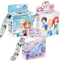 600 Pcs Kids Stickers – 3 Pack, 30 Designs, 1.5″ Self-Adhesive Cartoon Labels