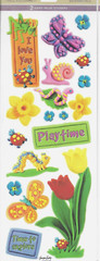 Backyard Summer Days Fun Play Bugs Flowers Miss Elizabeth’s Cardstock Stickers